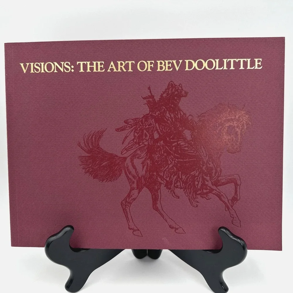 Bev Doolittle Visions Signed Art Book 1989 Softcover Western Artist Second Print